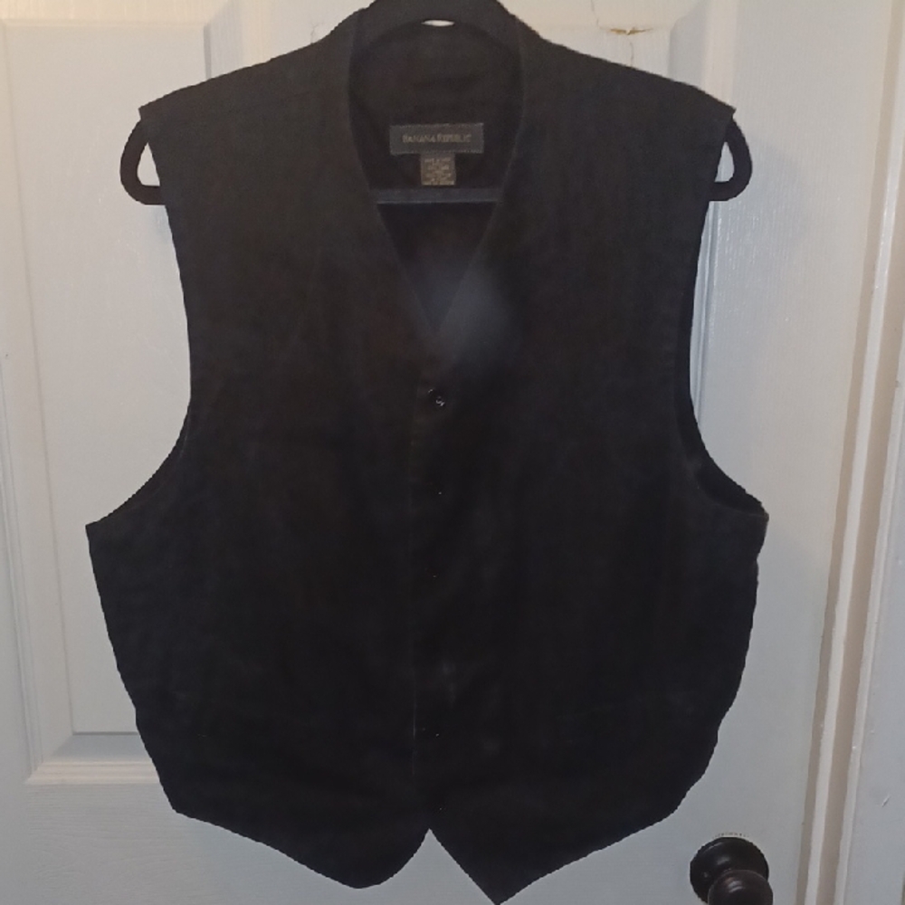 Black Button-Up Vest